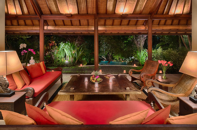 Villa Bougainvillea Open Plan Living Area with Pool View | Canggu, Bali