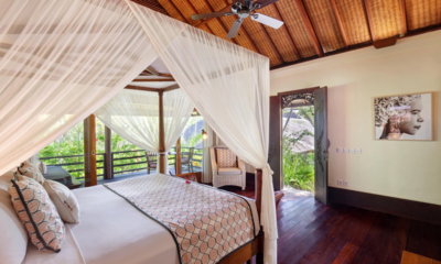 Villa Bunga Wangi Bedroom and Balcony with Wooden Floor | Canggu, Bali