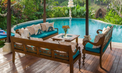 Villa Frangipani Pool Side Seating Area | Canggu, Bali