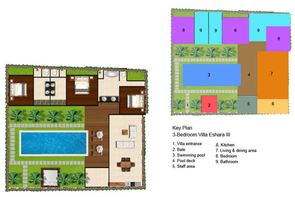 Bali Villa Eshara Iii Floorplan