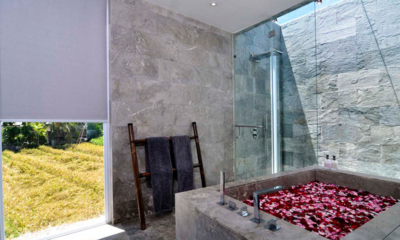 Villa Ashoka Bathroom Three with Romantic Bathtub Set Up | Pererenan, Bali