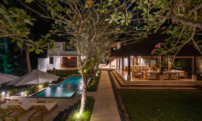 Villa J Gardens and Pool at Night | Canggu, Bali
