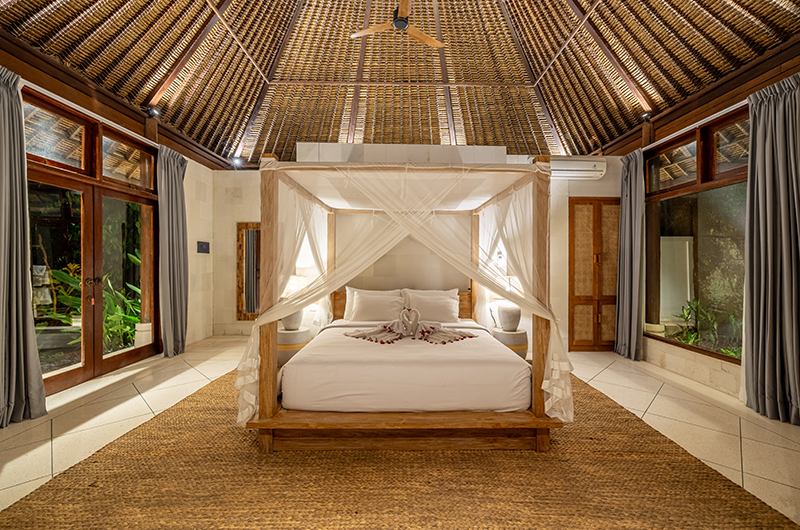 Villa Jewel Master Bedroom at Night | Canggu, Bali