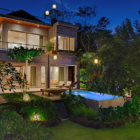 The Luxe Bali Exterior Night View | Uluwatu, Bali