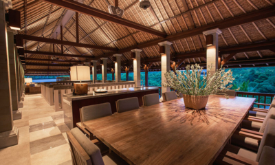 Aman Villas at Nusa Dua Villa Two Dining Area at Night | Nusa Dua, Bali