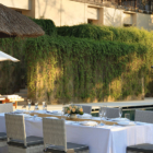 Aman Villas at Nusa Dua Villa Three Pool Side Dining Area | Nusa Dua, Bali