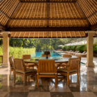 Aman Villas at Nusa Dua Villa Five Pool Side Dining Area | Nusa Dua, Bali