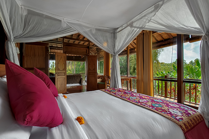 Atas Awan Villa Bedroom Three with View | Ubud, Bali