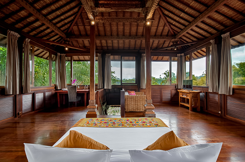 Atas Awan Villa Bedroom Four with Wooden Floor | Ubud, Bali