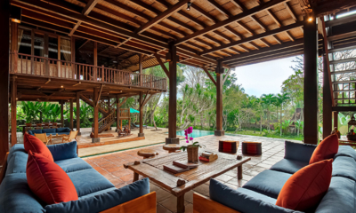 Atas Awan Villa Living Area with Gardens and Pool View | Ubud, Bali