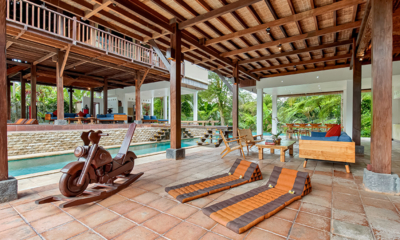 Atas Awan Villa Pool Side Living and Dining Area | Ubud, Bali