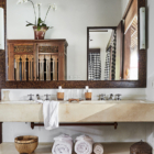 Villa Bayad Ubud House His and Hers Bathroom with Mirror | Ubud, Bali
