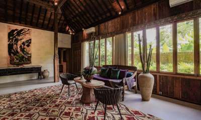 Villa Bodhi Ukir Bedroom with Seating Area and View | Ubud, Bali