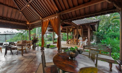 Villa Bodhi Indoor Seating Area with Garden View | Ubud, Bali