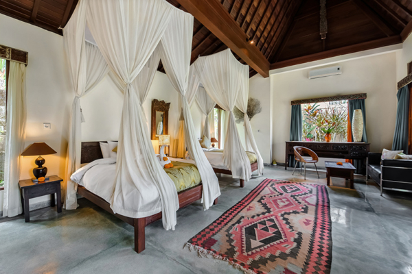 Villa Bodhi Sri House Bedroom with Twin Beds | Ubud, Bali