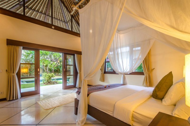 Villa Cemara Bedroom with Pool View | Seminyak, Bali