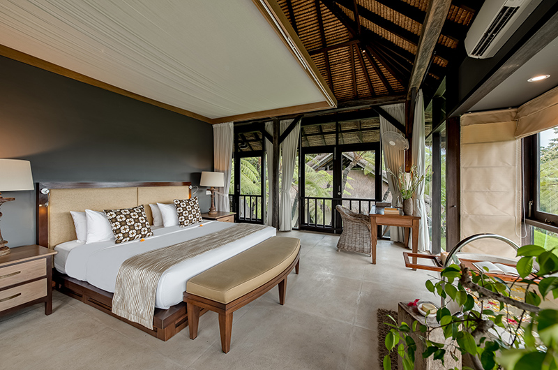 Villa Kelusa Pondok Sapi Bedroom One with Study Area | Ubud, Bali
