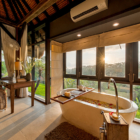 Villa Kelusa Pondok Sapi Bedroom One with Romantic Bathtub Set Up | Ubud, Bali