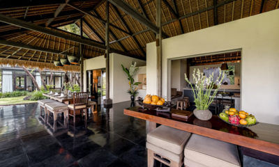 Villa Kelusa Pondok Sapi Kitchen and Dining Area with View | Ubud, Bali