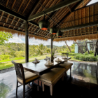 Villa Kelusa Pondok Sapi Indoor Dining Area with View | Ubud, Bali