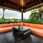 Villa Rumah Lotus Open Plan Seating Area with View | Ubud, Bali