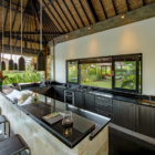 Villa Rumah Lotus Kitchen with Hanging Lamps | Ubud, Bali