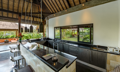 Villa Rumah Lotus Kitchen with Hanging Lamps | Ubud, Bali