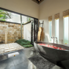 Villa Rumah Lotus Bathroom Two with Bathtub | Ubud, Bali