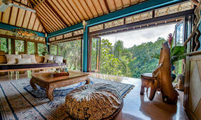 Villa Umah Shanti Living Area with Outdoor View | Ubud, Bali