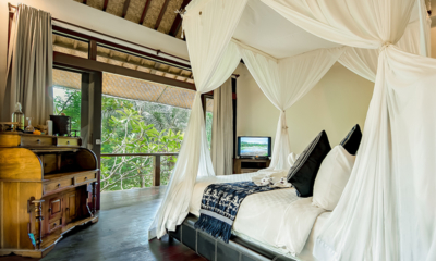 Villa Umah Shanti Majapahit Room Bedroom with TV and View | Ubud, Bali