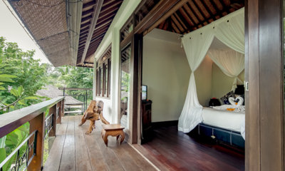 Villa Umah Shanti Majapahit Room Bedroom and Balcony | Ubud, Bali