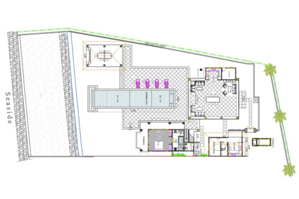 Villa Cempaka Ground Floorplan | Candidasa, Bali
