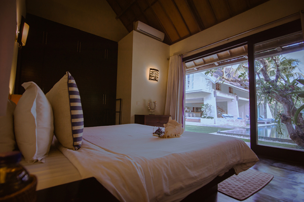 Casa Mateo Guest Bedroom with Pool Views | Seminyak, Bali