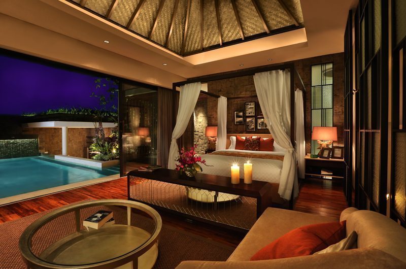 Berry Amour Romantic Villas Mystique Villa Bedroom Front View | Batubelig, Bali