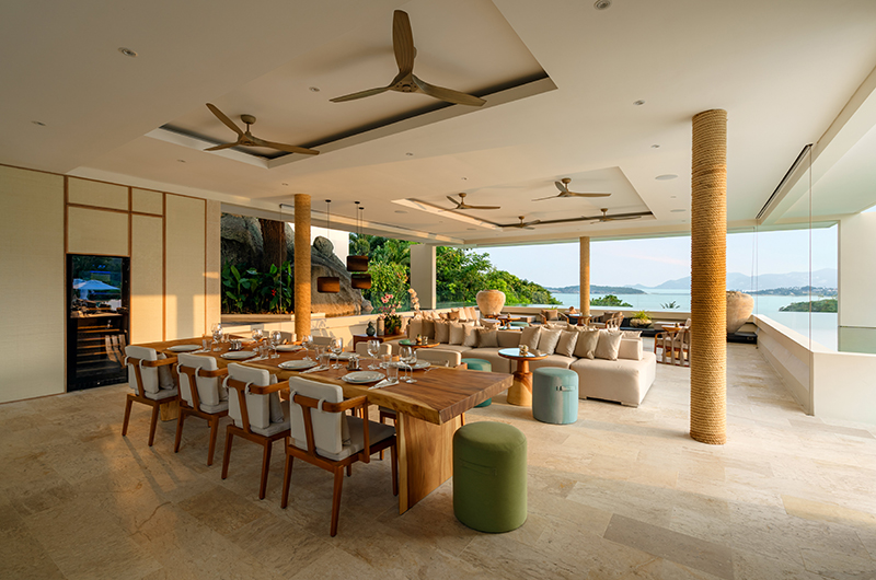 Samujana 12 Indoor Living and Dining Area | Choeng Mon, Koh Samui