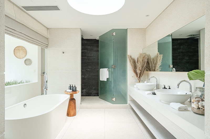 Samujana 12 His and Hers Bathroom | Choeng Mon, Koh Samui