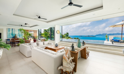 Samujana 3 Living Area with View I Choeng Mon, Koh Samui