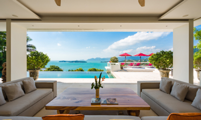 Samujana 4 Living Room with Sea View | Choeng Mon, Koh Samui