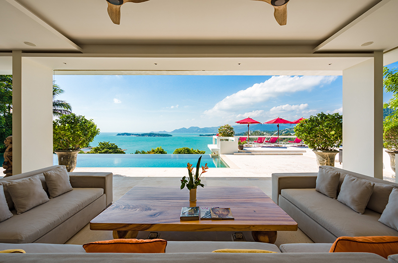Samujana 4 Living Room with Sea View | Choeng Mon, Koh Samui Samujana 4 Living Room with Sea View | Choeng Mon, Koh Samui