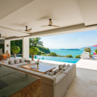 Samujana 4 Living Area with Pool View | Choeng Mon, Koh Samui