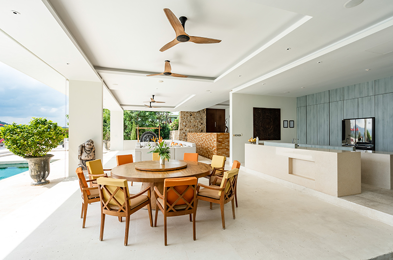 Samujana 4 Indoor Kitchen and Dining Area | Choeng Mon, Koh Samui