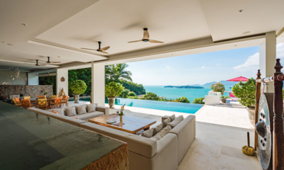 Samujana 4 Living Area with Sea View | Choeng Mon, Koh Samui