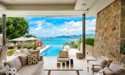 Samujana 6 Outdoor Living Area with View | Choeng Mon, Koh Samui