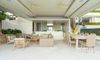 Samujana 6 Living, Kitchen and Dining Area with View | Choeng Mon, Koh Samui