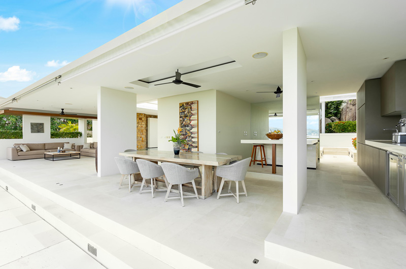 Samujana 7 Living, Kitchen and Dining Area | Choeng Mon, Koh Samui