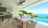 Samujana 7 Dining Area with Pool View | Choeng Mon, Koh Samui
