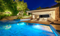 Samujana 8 Pool at Night | Choeng Mon, Koh Samui