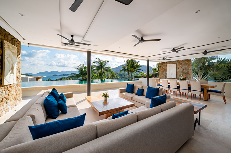 Samujana 9 Indoor Living Area | Choeng Mon, Koh Samui