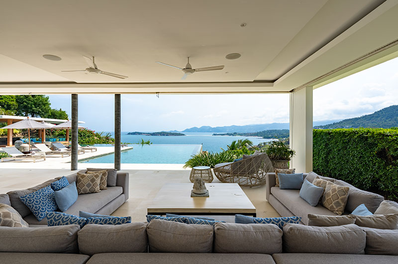 Samujana 1 Living Area with Pool and Sea View | Choeng Mon, Koh Samui