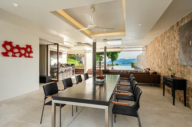 Samujana 11a Dining Area with Sea View | Choeng Mon, Koh Samui